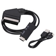 KONVERTOR EURO KONEKTOR AV SCART NA HDMI 720P 1080P 60Hz WIREWAY WW420303 1m