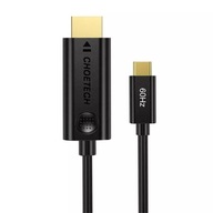 Choetech CH0019 kábel USB-C na HDMI, 1,8 m (čierny)