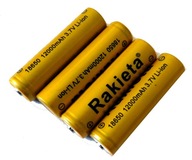 4x nabíjateľná 18650 12000 mAh 3,7V LI-ION batéria