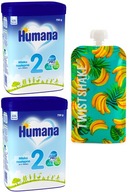 Humana 2 750g x 2ks + Twistshake vrecúško 220ml