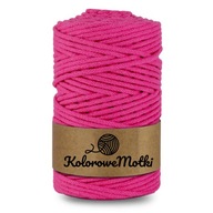 Bavlnená šnúra s jadrom 5mm 100m Fuchsia