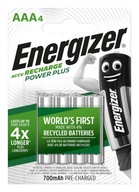 4 x ENERGIZER R03/AAA NI-MH BATÉRIE 700MAH