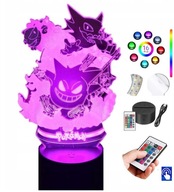 Stolná lampa Pokemon Gastly 16 col. LED PLEXID