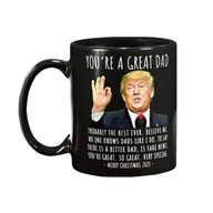 Keramický hrnček na kávu Trump s funny cy