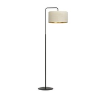 HILDE LP1 BL WHITE Čiernobiela stojaca LED stojaca lampa