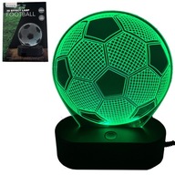 FUTBALOVÁ NOČNÁ LAMPA, 3D FARBY, LED, darček pre futbalistu, chlapec, Vianoce