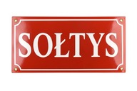 doska SOŁTYS smaltovaná plaketa 15 x 30 - GW