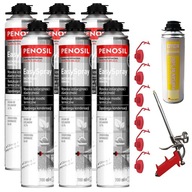 6x EASY SPRAY PUR SPRAY FOAM Izolačné + PISTOĽA + trysky + ČISTIČ