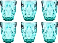 Sada pohárov Poháre 250ml ELISE TURQUOISE 6 ks