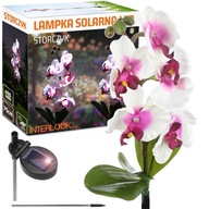 LED SOLÁRNA ZÁHRADNÁ LAMPA S KVETOM ORCHIDEÍ