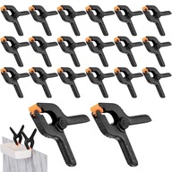 20x PRUŽINOVÉ SVORKY CARPENCY CLAMPS DIY fotoateliérové ​​svorky