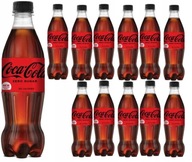 12 x 500ml COCA COLA ZERO bez cukru 12X0,5L | ZGRZ