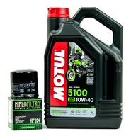 Motorový olej MOTUL 5100 10W40 4L + HF olejový filter