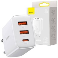 BASEUS 2XUSB SIEŤOVÁ NABÍJAČKA USB-C PD3.0 3A 30W