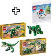 LEGO CREATOR VIANOČNÁ SADA 3V1 MOCNÉ DINOSAURY + LEGO SNEHULIENKA ZDARMA