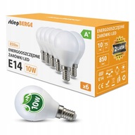 10x LED žiarovka E14 G45 6W=55W 510lm 3 BERGE FARBY