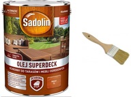 SADOLIN SUPERDECK olej na drevo mahagón, 5l + ZDARMA