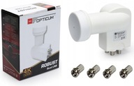 SAT PREVODNÍK QUAD OPTICUM 4K PREVODNÍK 4 VÝSTUPY