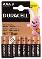 8x batérie AAA LR03 Duracell Duralock C&B