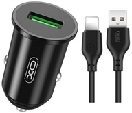 18W USB nabíjačka do auta + 1m Lightning kábel