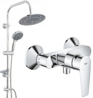 DAŽĎOVÁ SPRCHA 25 cm + GROHE SPRCHOVÁ BATERIE