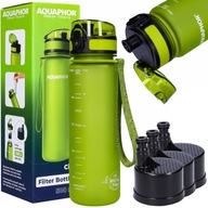 Fľaša na vodu Aquaphor City zelená + 3 vodné filtre