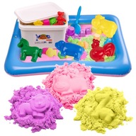 BibiMoon Kinetic Sand 3kg SADA KRABIČKY NA PIESOK FORMY