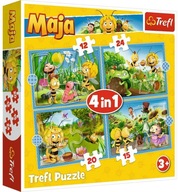 Puzzle 4v1 Dobrodružstvá včielky Maji TREFL