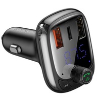 Baseus FM vysielač Bluetooth, USB-A, USB-C