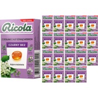 20x Ricola bylinkové cukríky čierna baza 27,5g