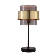 Stolná lampa Miele 1xE14 čierna/dymová LP-866/1T BK classic, glamour for s