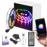 LED pásik 5M RGB 5050 Bluetooth LED Diaľkové ovládanie HUDBA