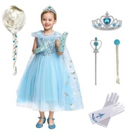 ELSA ŠATY FROZEN ELSA OUTFIT 116-122 PROM