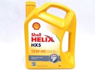 SHELL HELIX HX5 15W40 API SN ACEA A3/B3 4l