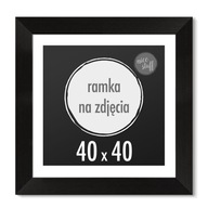 Fotorámik 40x40 cm štvorcový, čierny