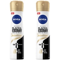 NIVEA Antiperspirant Black&White sprej 2x150ml