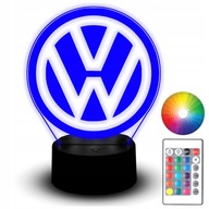 LED NOČNÁ LAMPA AUTO AUTO VOLKSWAGEN LOGO