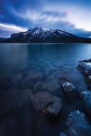 Plagát Mountain Lake Minnewanka Kanada 61x91,5cm