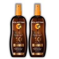 2X OLEJ NA OPAĽOVANIE SPF10 150ML KOLASTYNA ZVÝŠENÉ OPAĽOVANIE S VITAMÍNMI. E