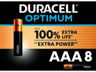 Batérie AAA LR03 DURACELL Optimum (8 ks.)