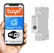 Poistka WiFi počítadla 1A- 63A s meraním prúdu TUYA Smart RAIL Box