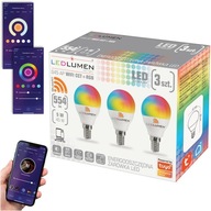 Sada 3x E14 LED žiarovka GUĽA 5W=45W 554lm RGB CCT WIFI TUYA SMART LIFE