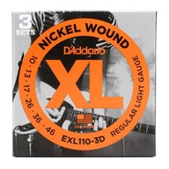 D'Addario EXL-110-3D 3-balenie gitarových strún