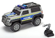 POLICAJT 30 CM RÁDIO AUTO ŠEDÉ VEĽKÉ SVETLO ZVUK