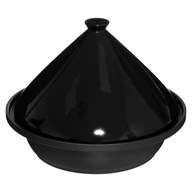 KERAMICKÝ NÁDOBÍ na tajine, ČIERNA NÁDOBKA, 30 cm