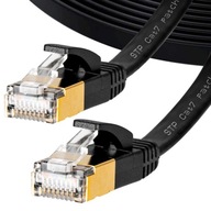 LAN ETHERNET PLOCHÝ Krútený pár SFTP RJ45 CAT7 100 Gb/s VAYOX 15M LAN KÁBEL