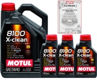 MOTOROVÝ OLEJ MOTUL 8100 X-CLEAN 5W40 C3 LL-04 8L