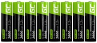 8x BATÉRIE AA R6 GREEN CELL 2600 mAH