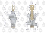 Brzdový ventil 42480160, 42481161 C-330 ORIGINÁL URSUS