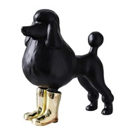 Keramická soška Figurka Dogs Figurine Black Poodle